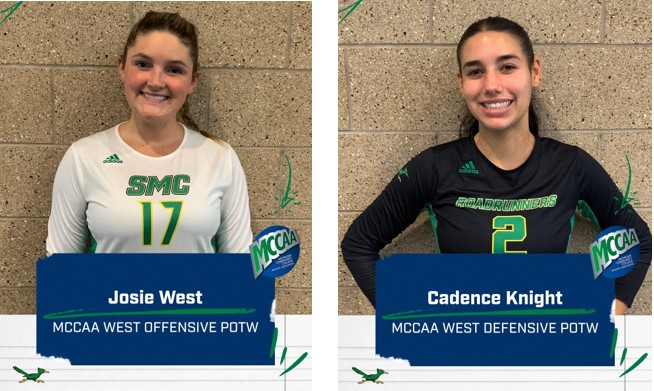 West, Knight Sweep MCCAA Western POW Awards